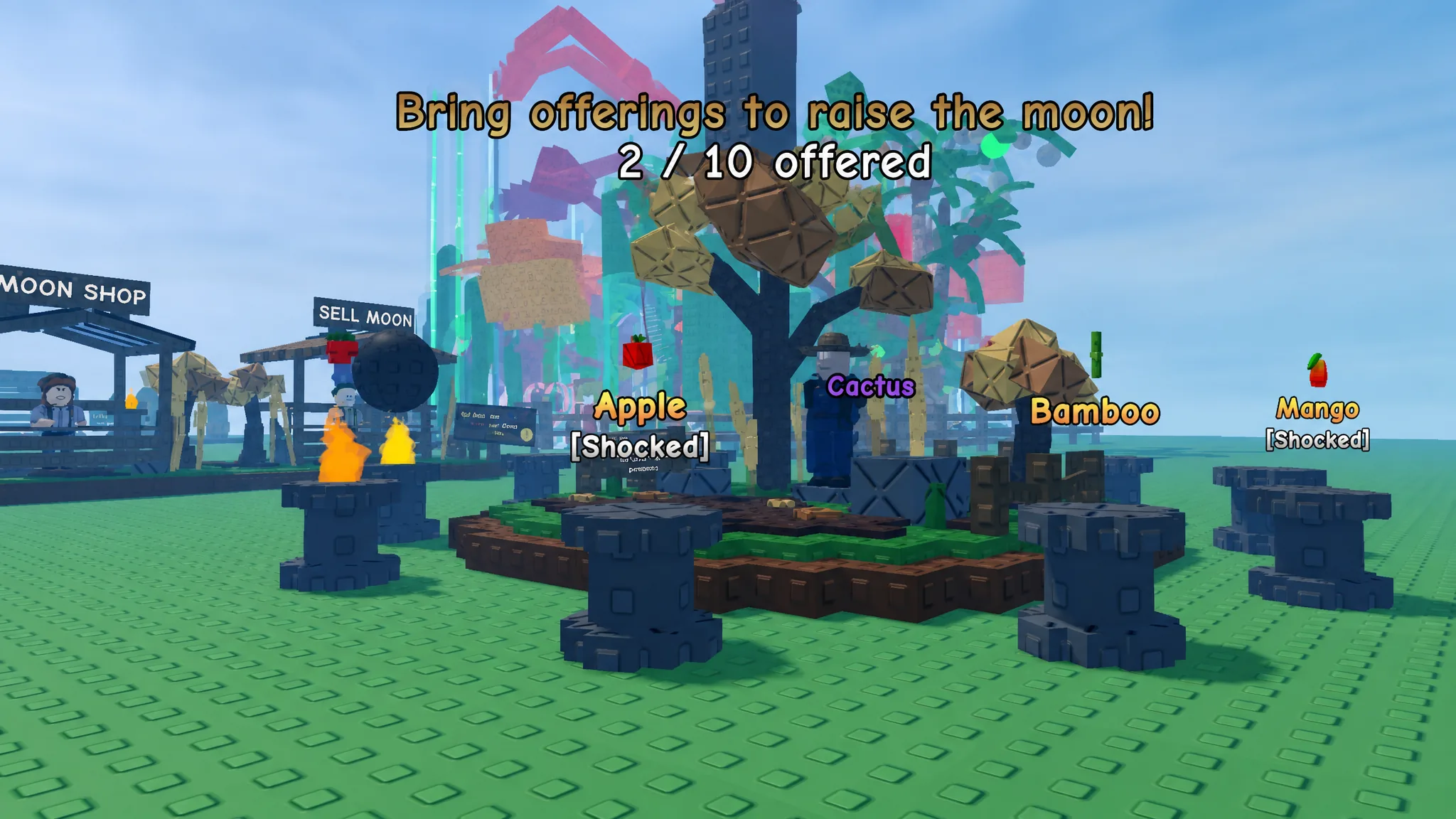 Moon Pedestals in Grow A Garden