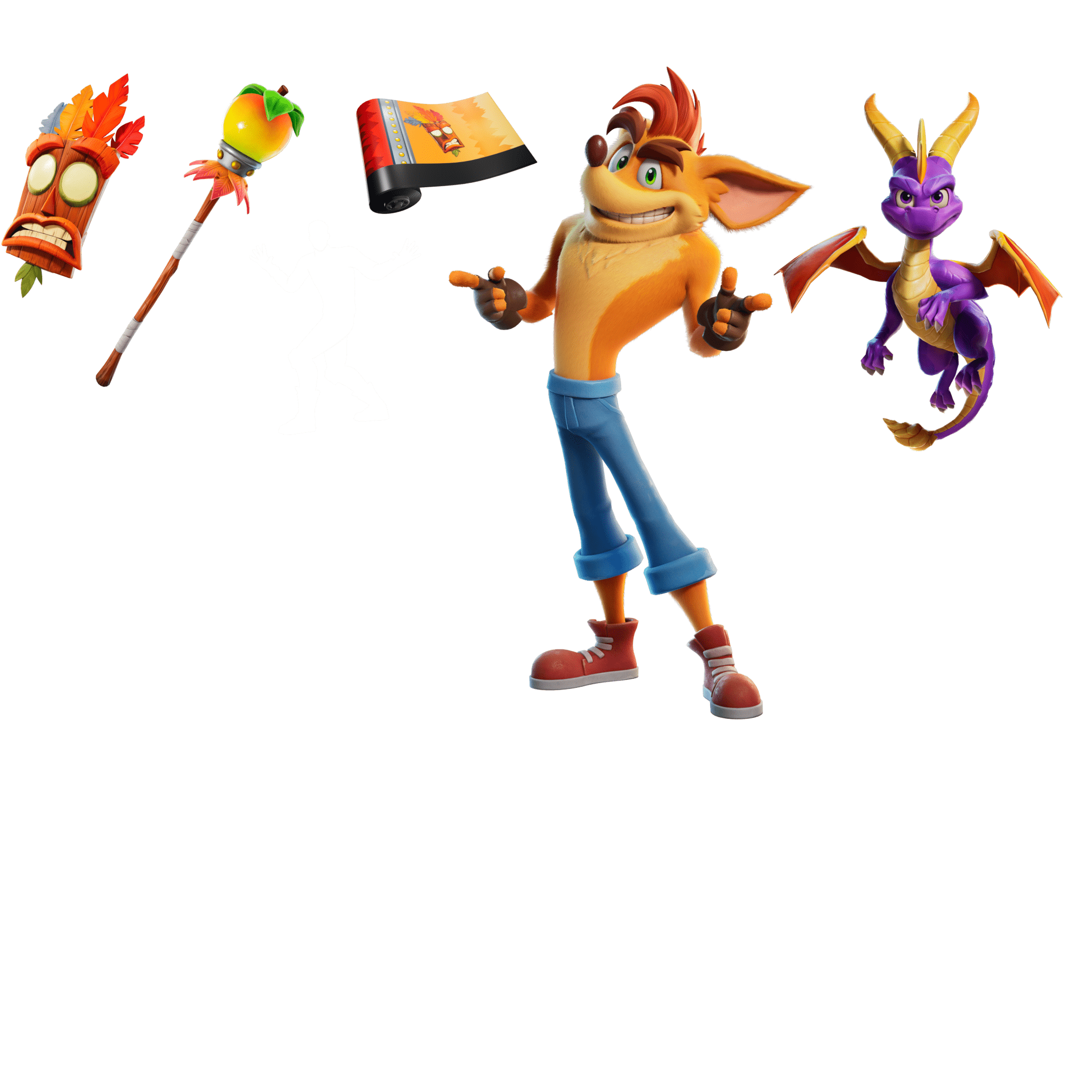 Crash Bandicoot & Spyro the Dragon Bundle — Fortnite item shop