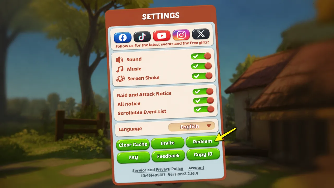 Redeem Code