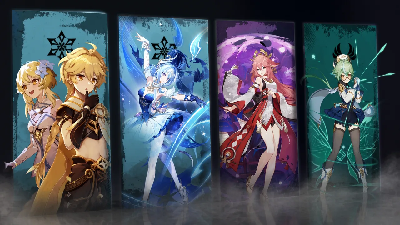 Odette-Yae Miko-Sucrose-and Cryo Traveler Team Composition in Genshin Impact