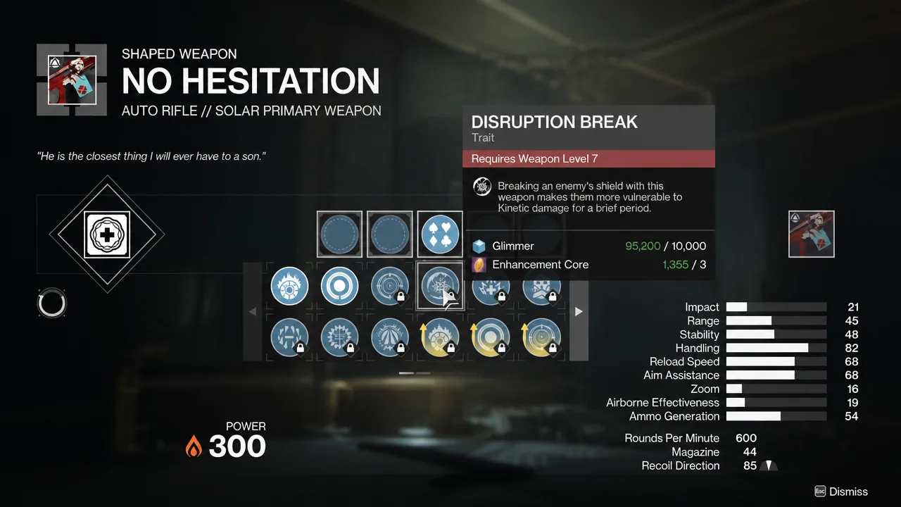 Disruption Break Weapons to Dismantle Enemy Defenses
