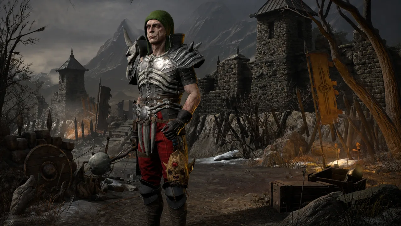 Blizzard Sorceress freezing a pack of enemies in Diablo 2 Resurrected