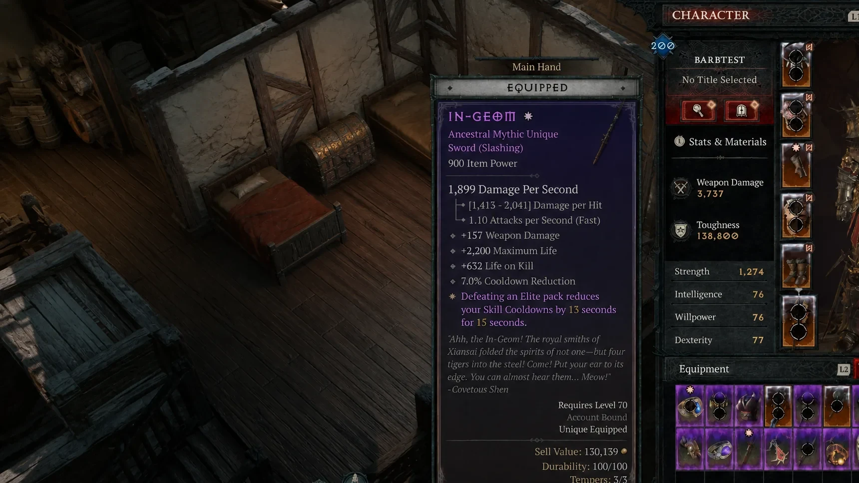 Arioc's Needle polearm in Diablo 4 Season 15