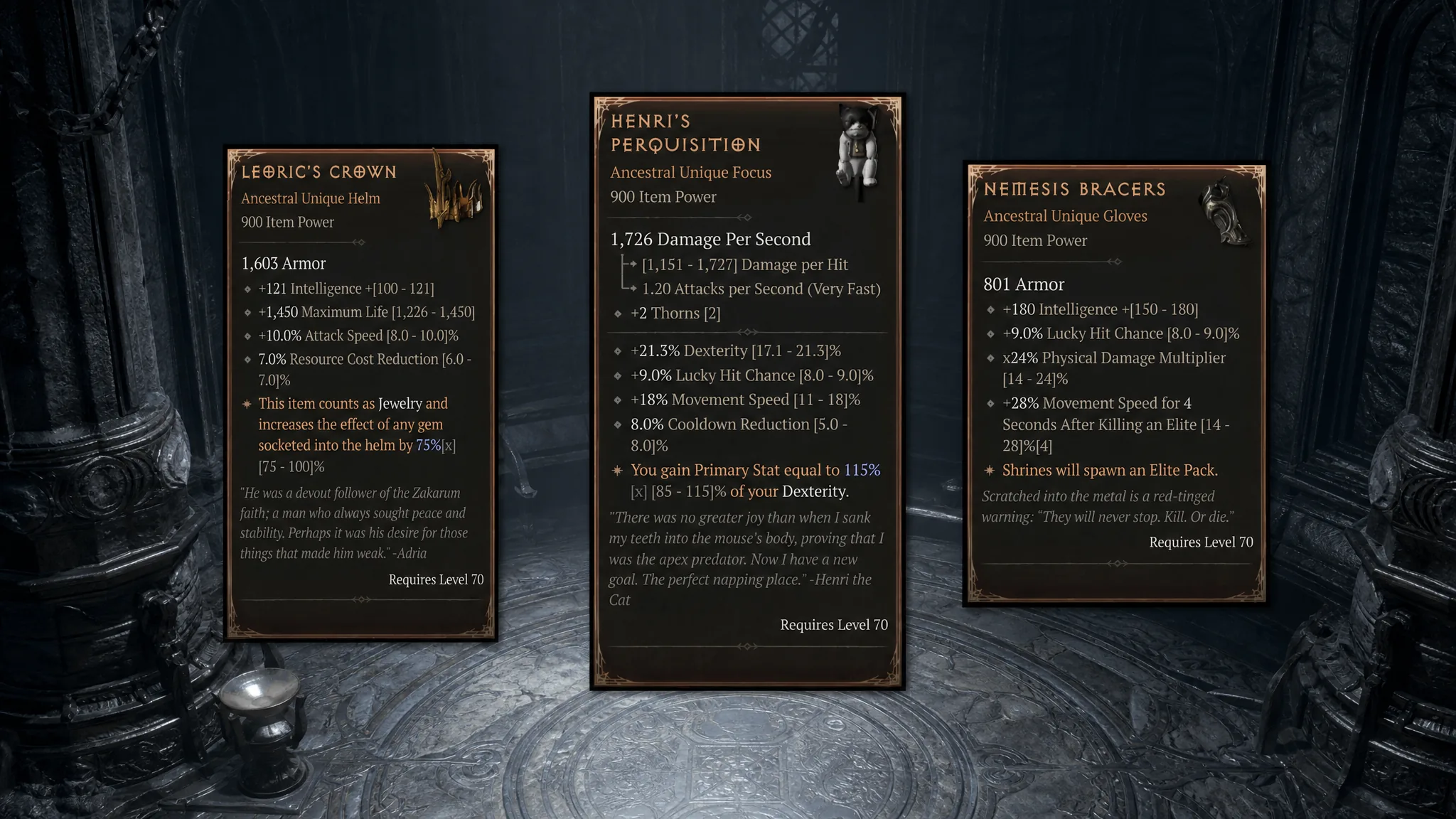 Henri's Perquisition offhand focus in Diablo 4 Season 15