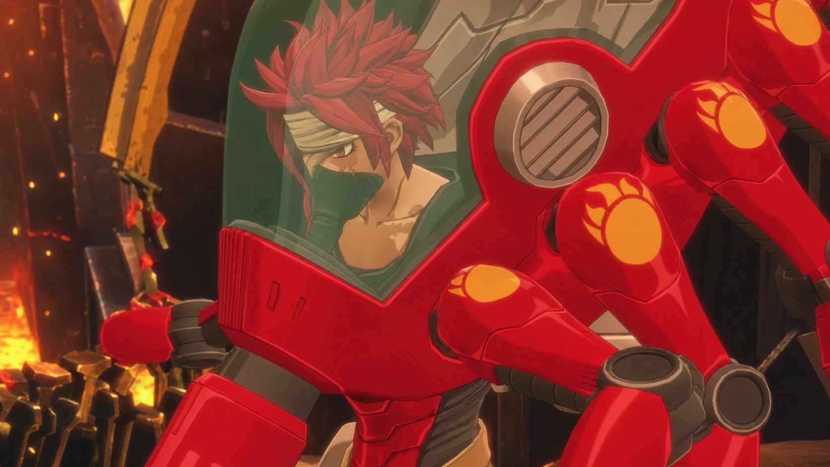 Vulcanusmon working on his weapons