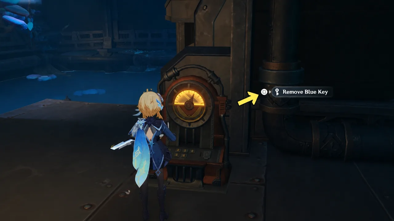 genshin-impact-down-in-the-dumps-quest-guide-blue-red-white-key-location - remove blue key 1