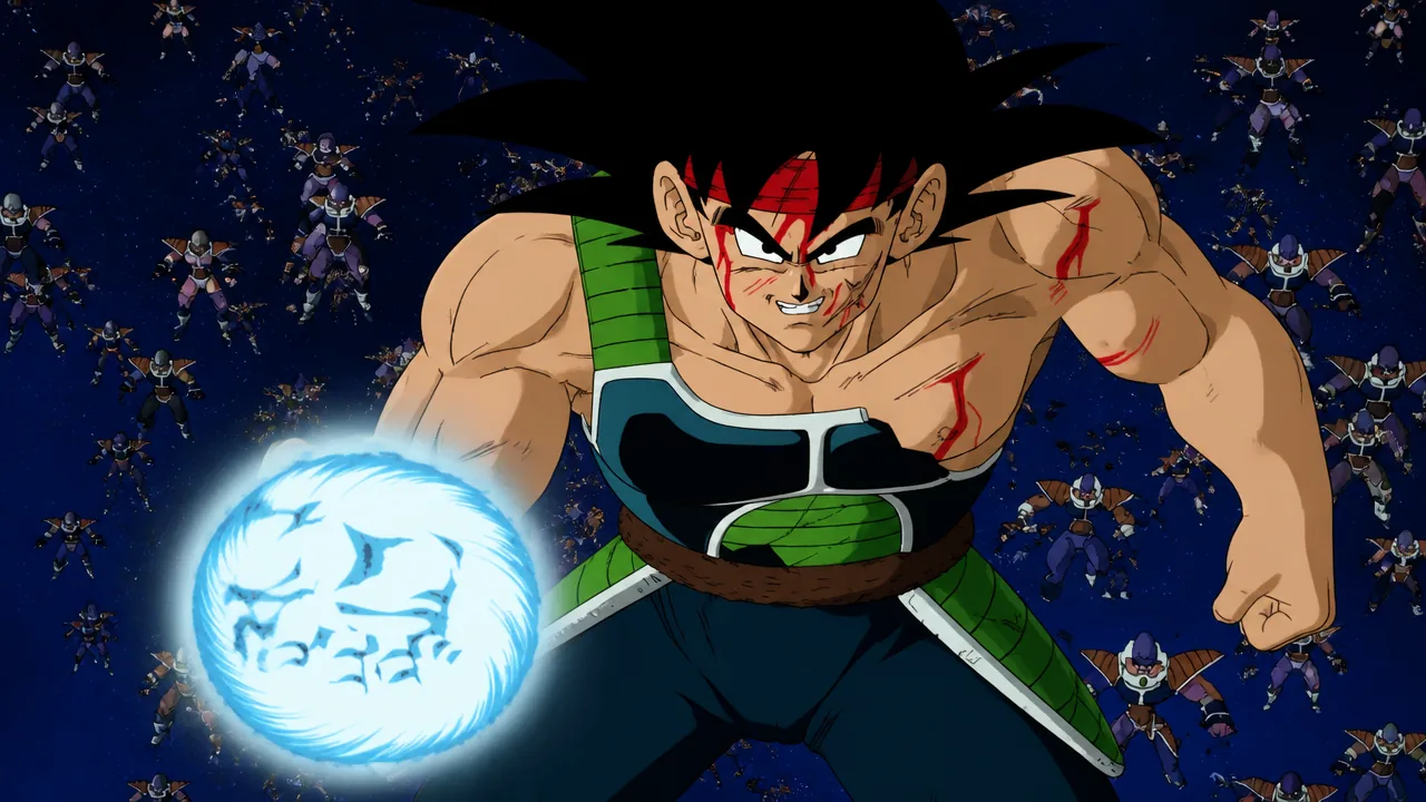 Dragon Ball - Bardock charges Final Spirit Cannon