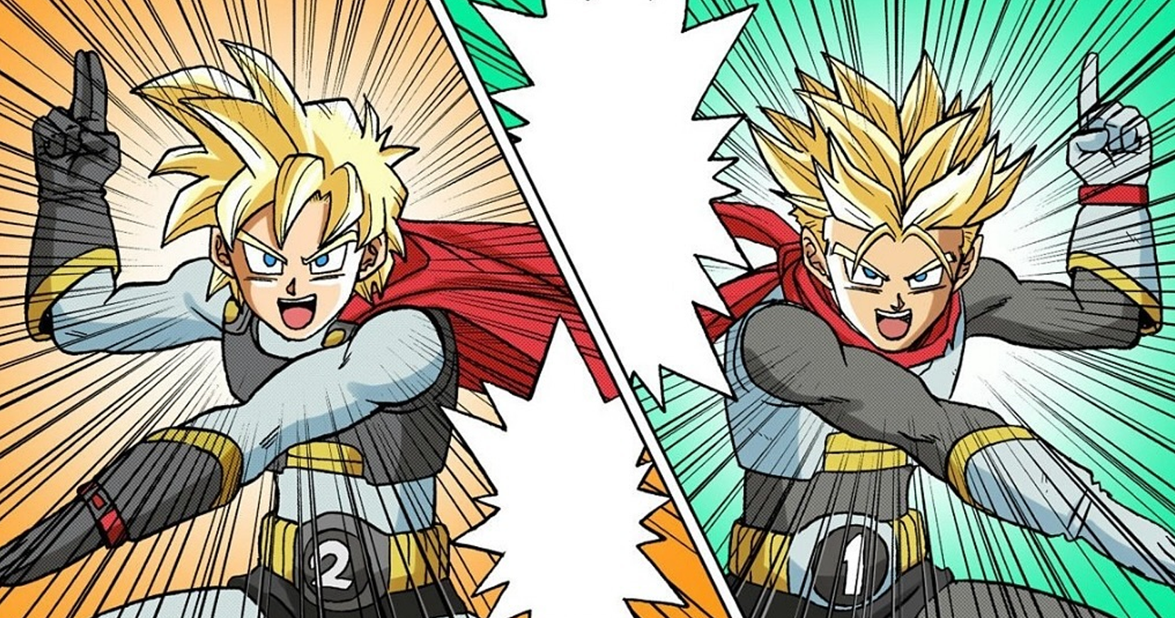 Super Saiyan Goten and Super Saiyan Trunks