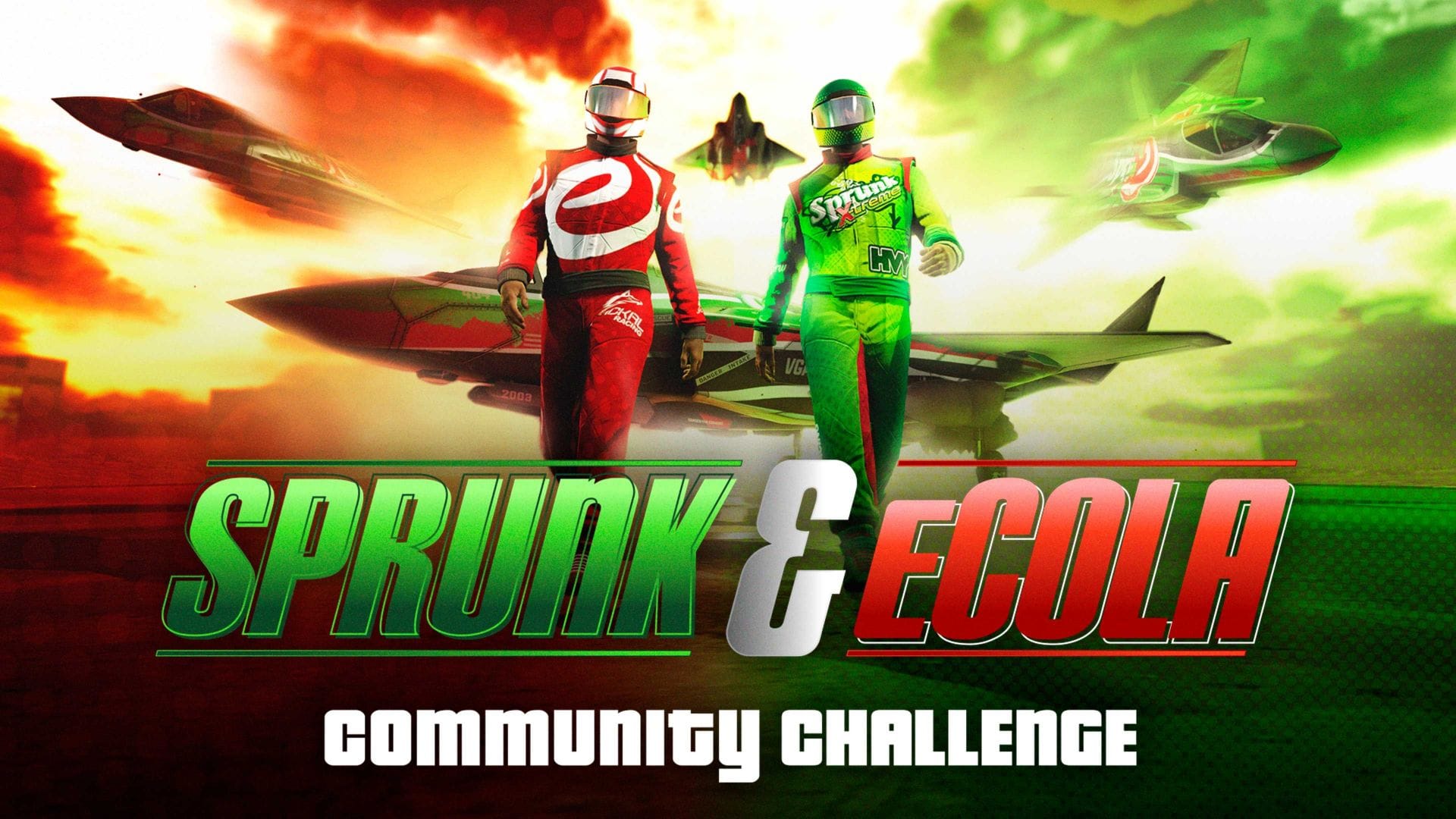Players repping Sprunk and eCola colors during the 2023 event week