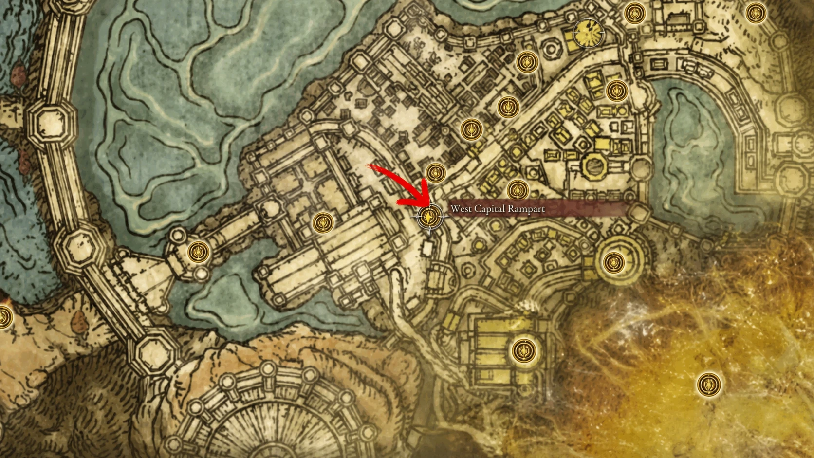 West Capital Rampart Golden Seed on the map
