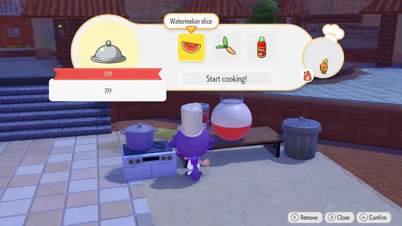 Ditto making a new food in Pokemon Pokopia