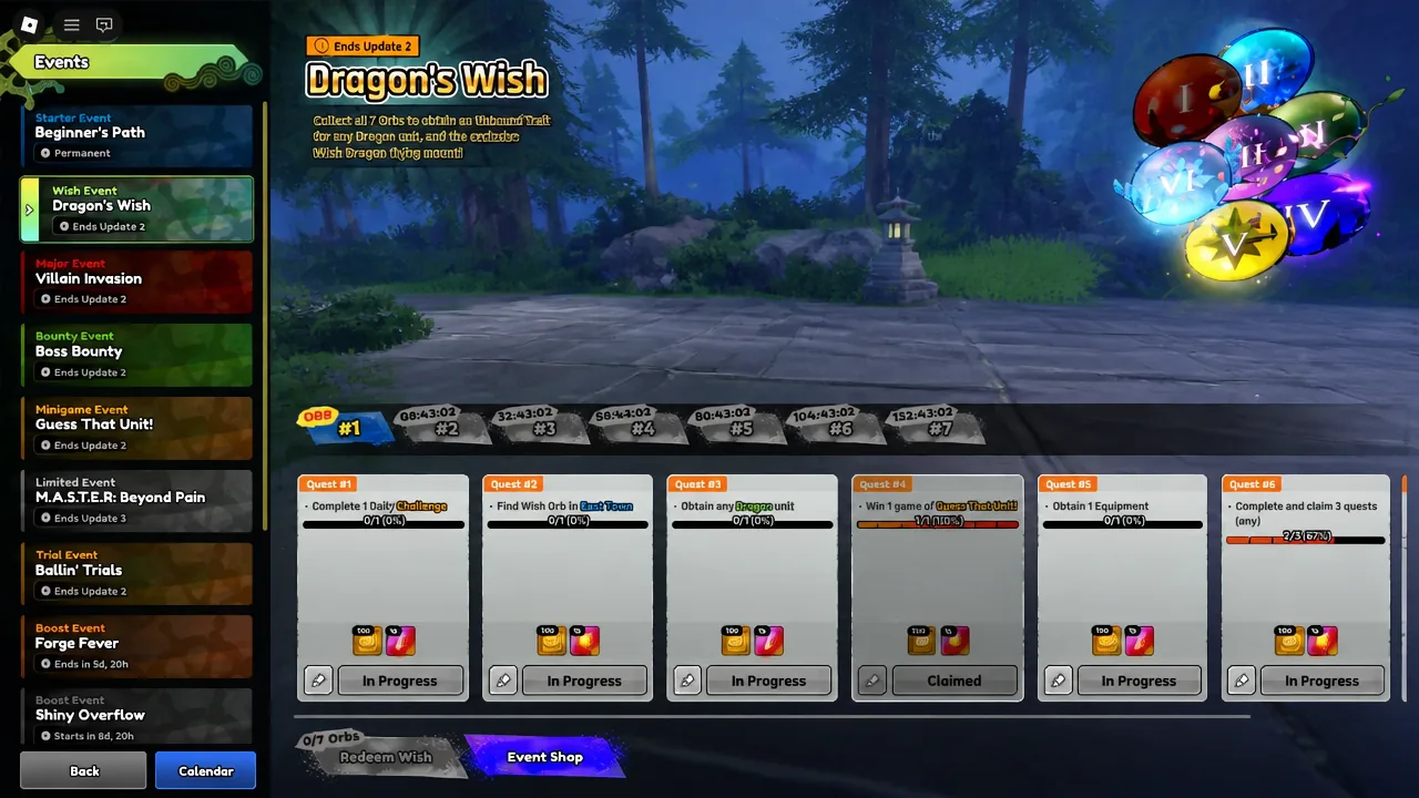 Dragon's Wish Event