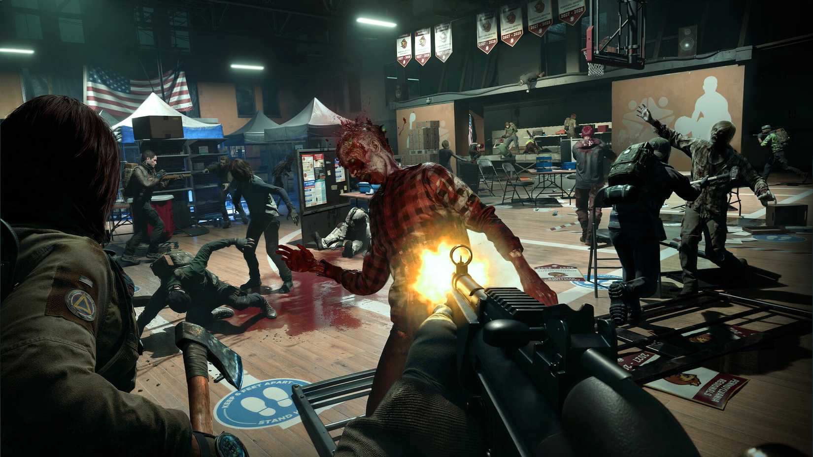 Fighting a zombie in No More Room in Hell 2