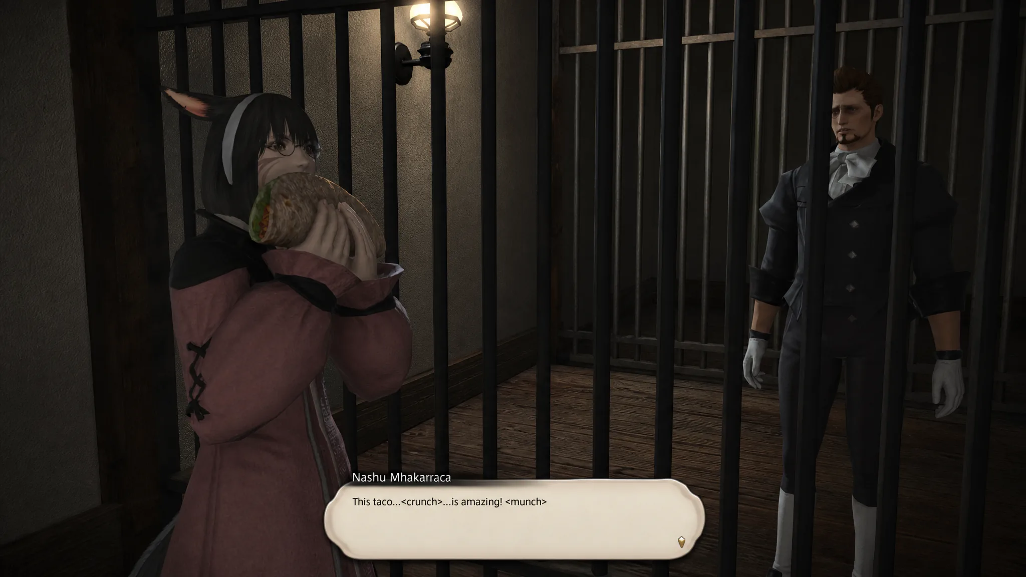 A dramatic scene from the Hildibrand quest chain