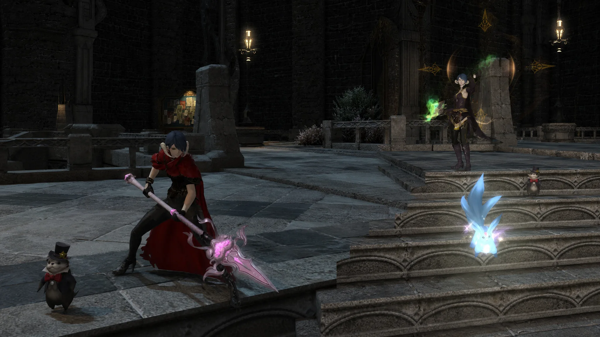Dragoon leaping into battle in Final Fantasy XIV