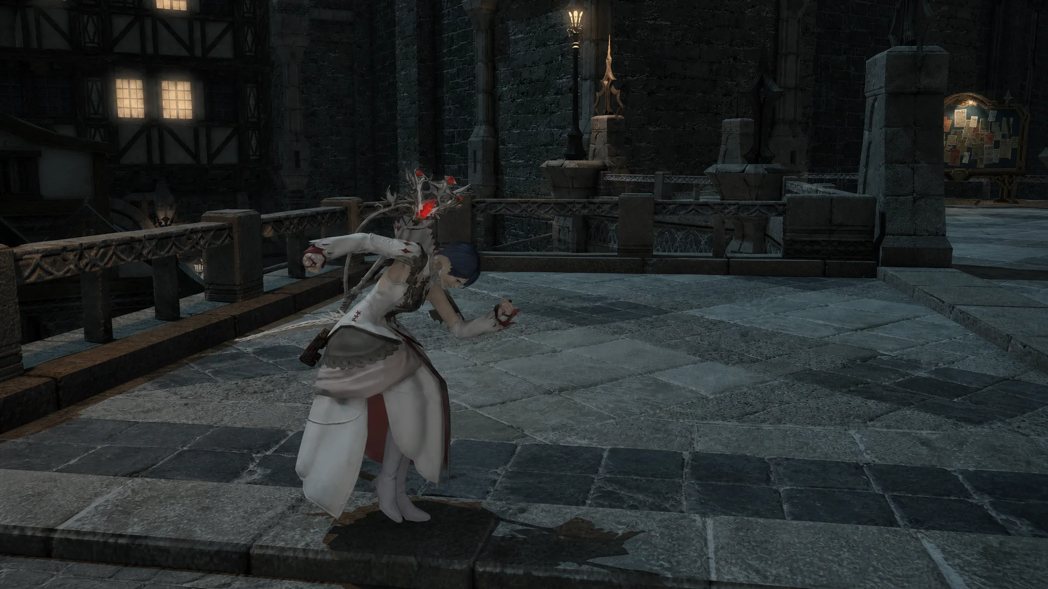 White Mage casting a healing spell over a party in Final Fantasy XIV