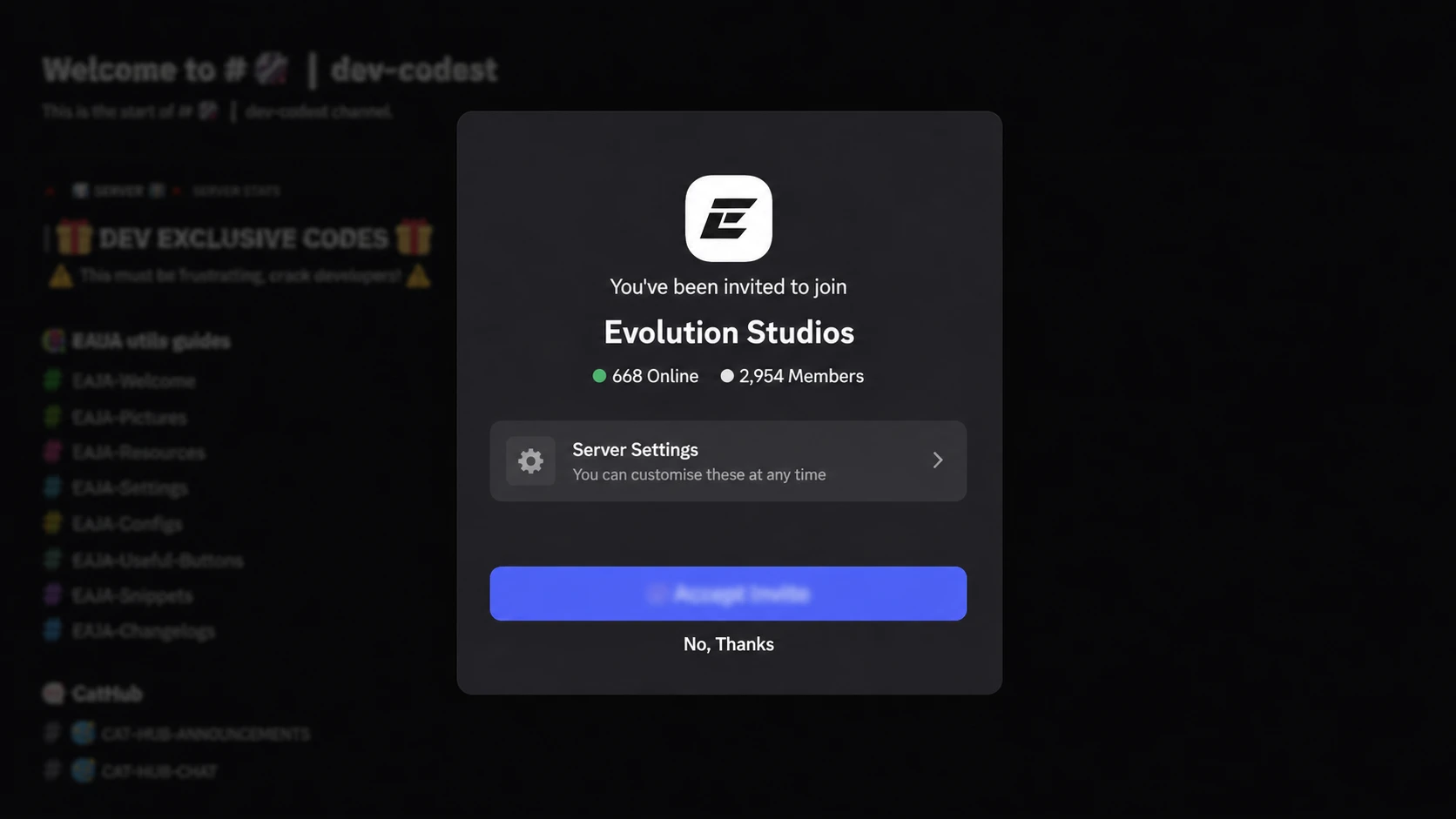 Final Swarm codes: A screenshot of a Discord server invite with a PT logo in the top right corner