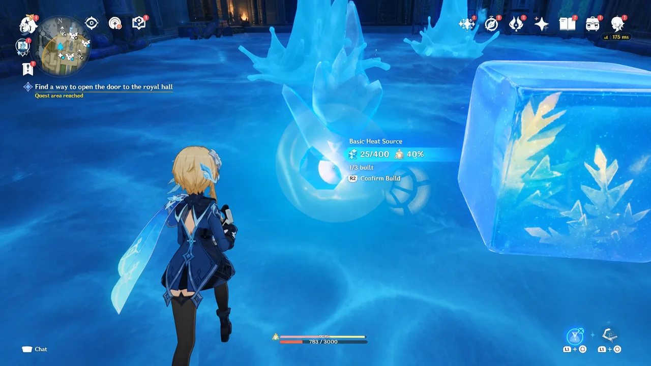genshin-impact-how-to-find-way-to-open-the-door-to-the-royal-hall-puzzle-solution-guide-statue-how-push-statue - melt ice first