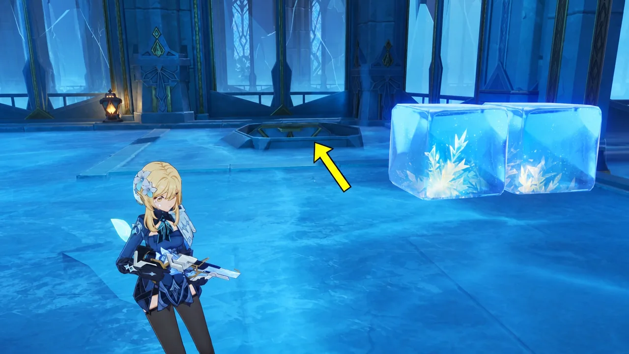 genshin-impact-how-to-find-way-to-open-the-door-to-the-royal-hall-puzzle-solution-guide-statue-how-push-statue - path plan