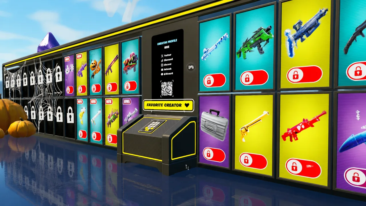 How to redeem codes in Fortnite 1V1 With Every Gun