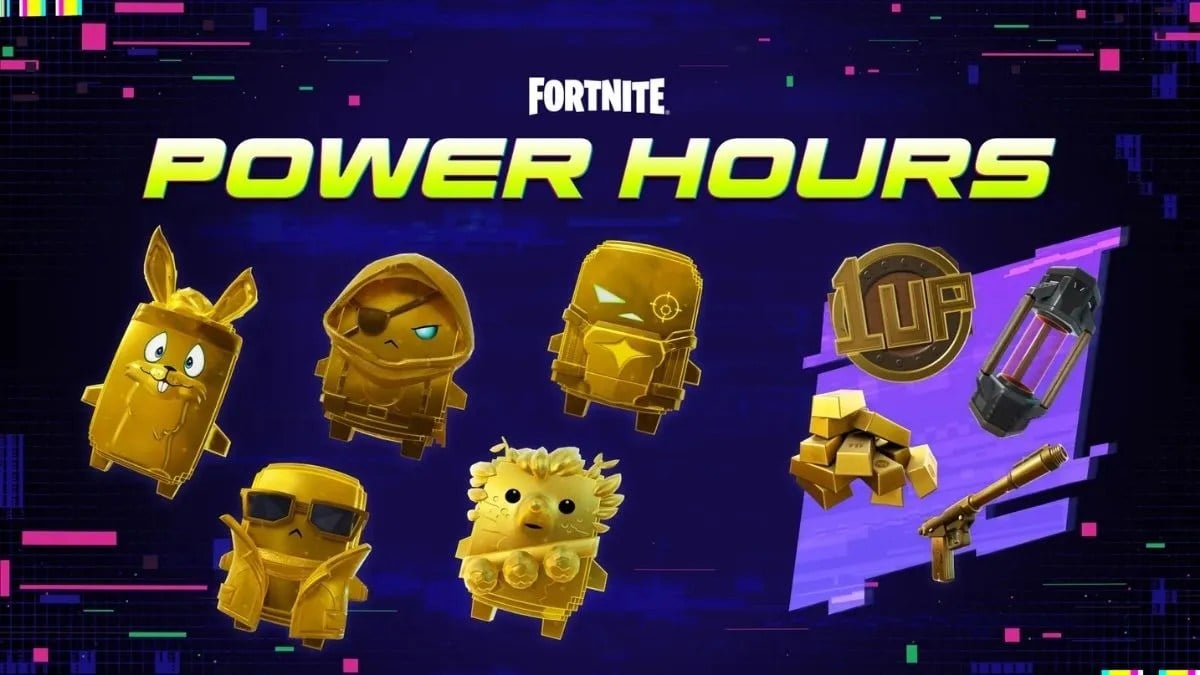 Golden Hours promotional card listing the two Power Hour windows for Gold Sprite variants