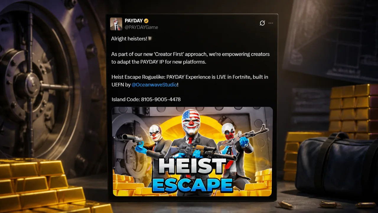 Fortnite Payday crossover