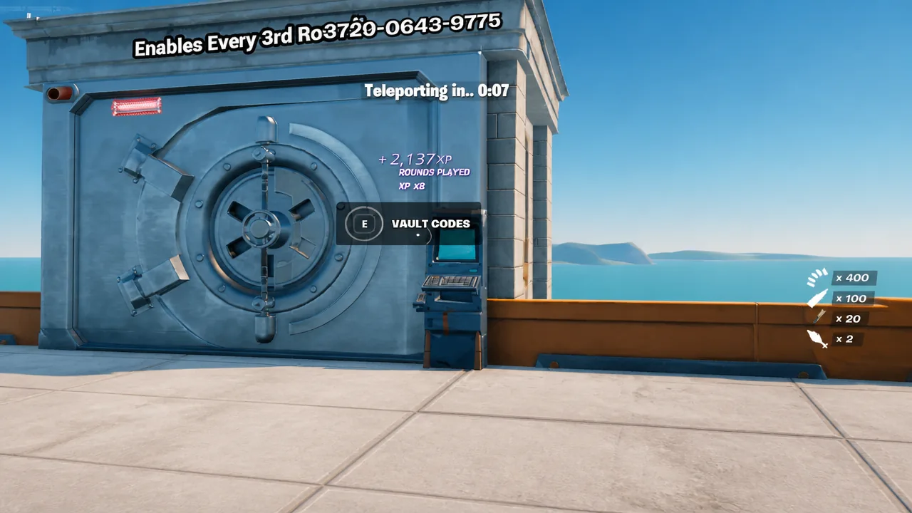 How to redeem Titled Zone Wars vault codes