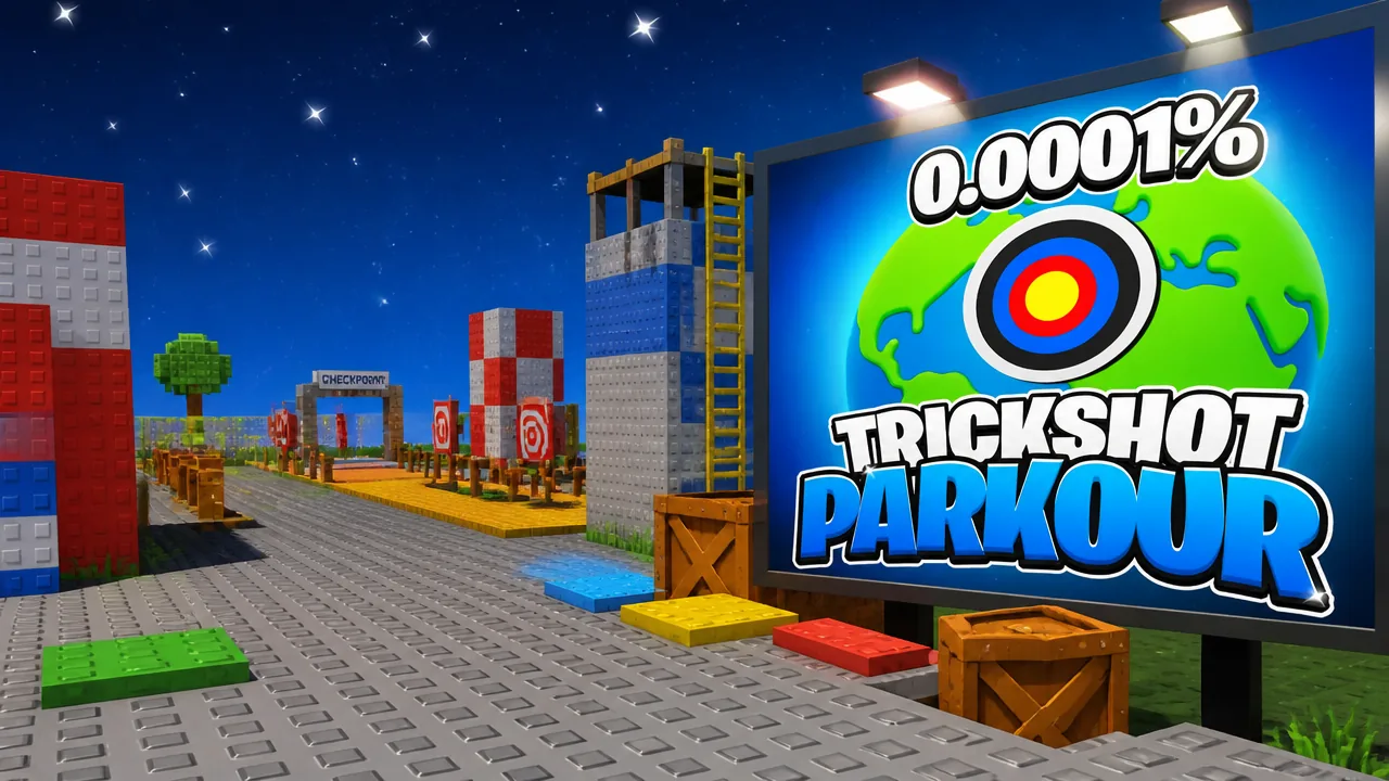 Winter Trick Shot Parkour