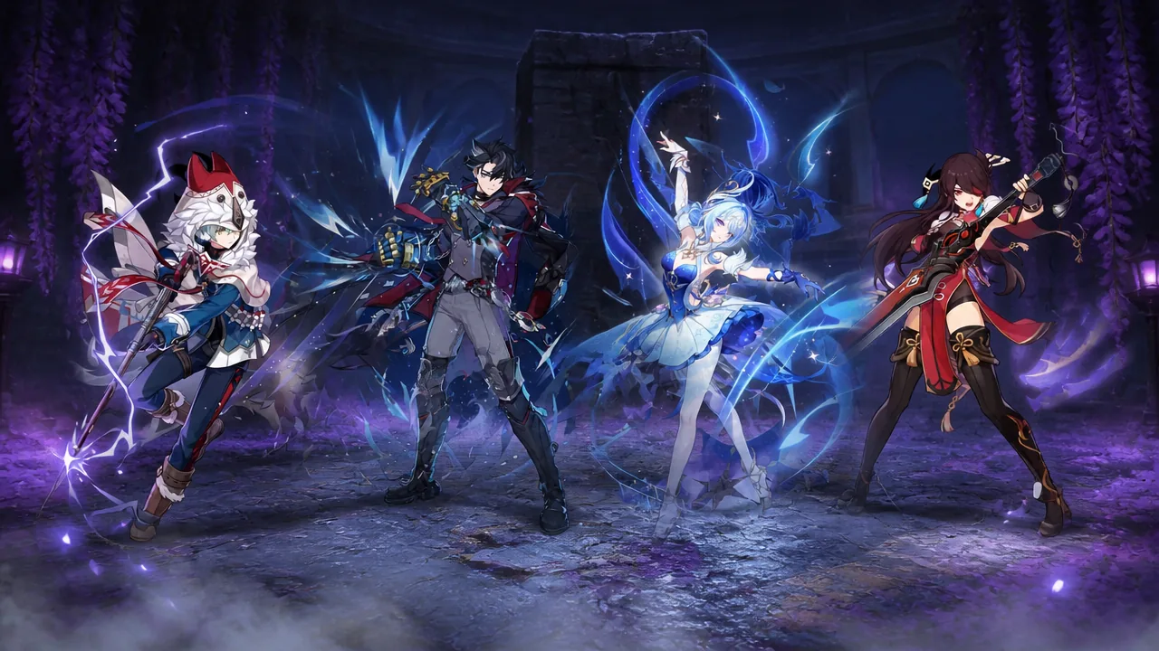 Wriothesley-Odette-Beidou-and Alyosha Team Composition in Genshin Impact