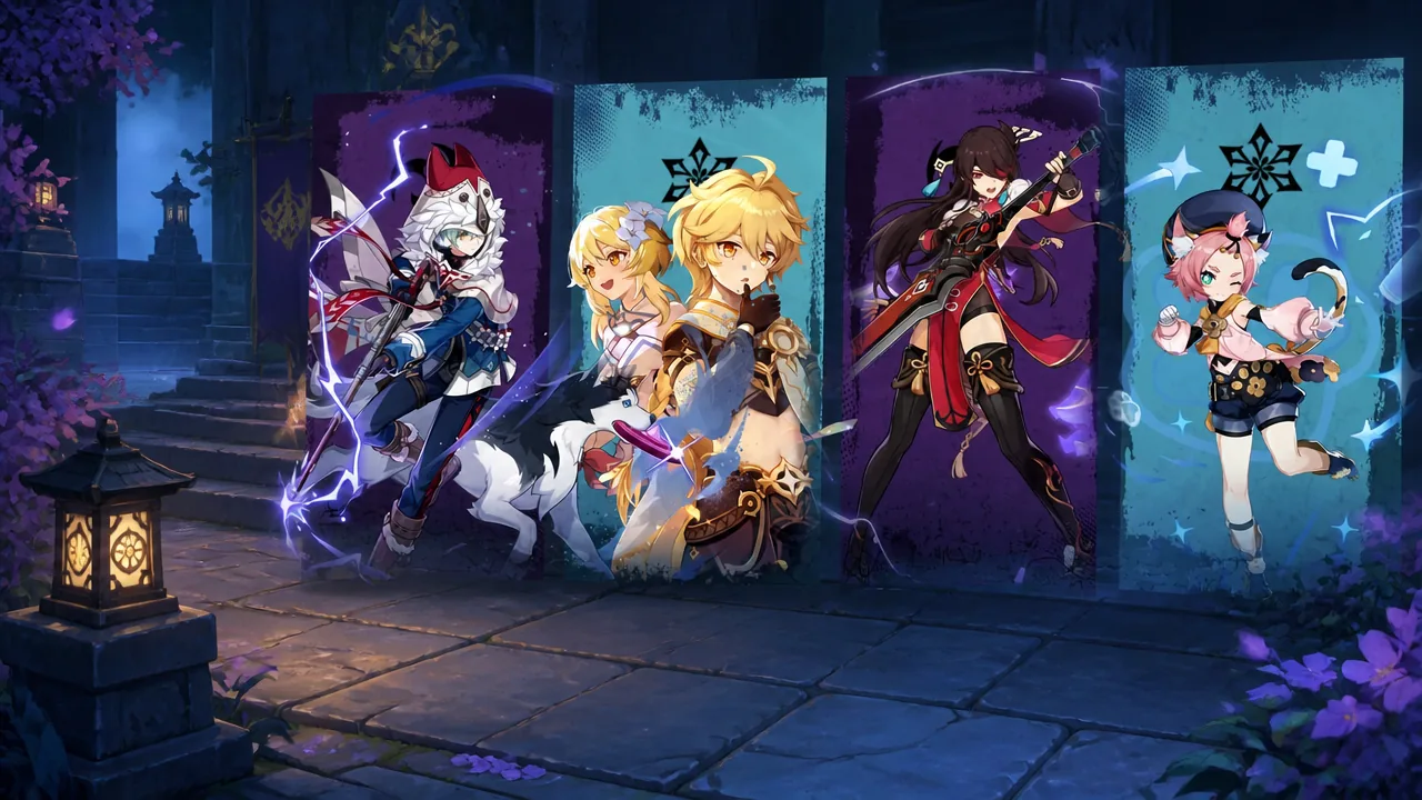 Cryo MC-Beidou-Diona-and Alyosha Team Composition in Genshin Impact