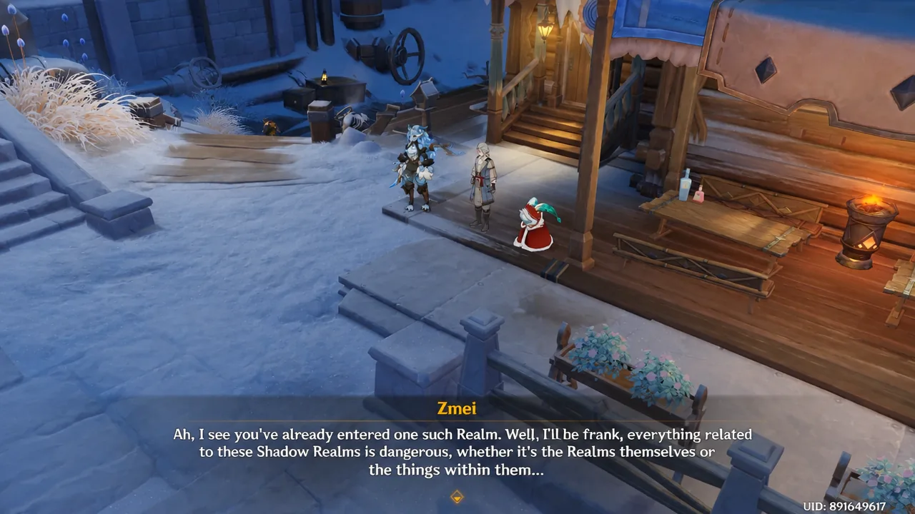 Investigate prompt beside the cargo chest inside the train