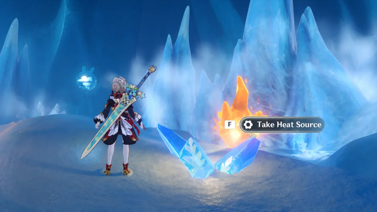 Player facing two level 101 enemies beside a glowing crystalline formation in the cave