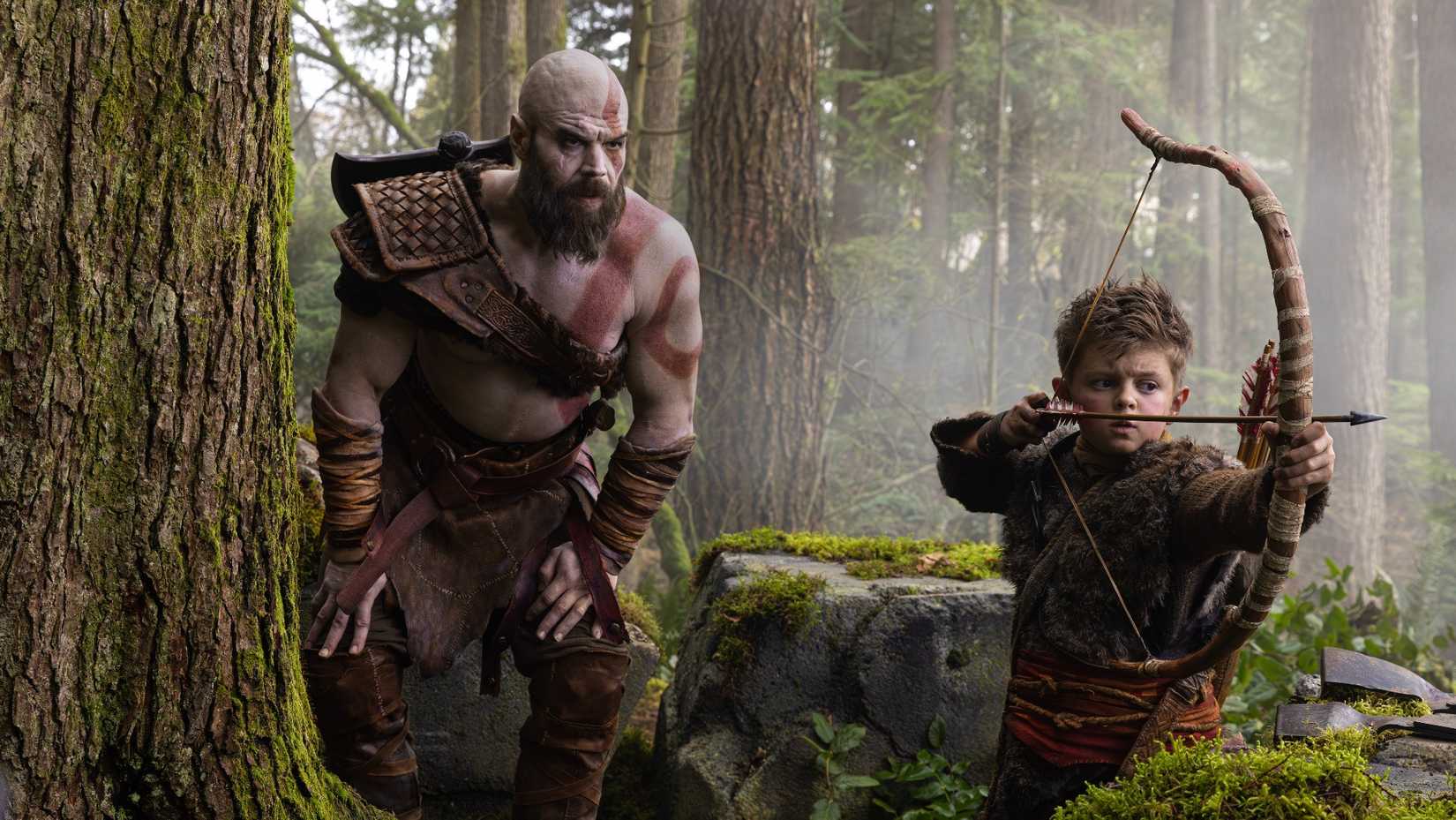 Ryan Hurst as Kratos in Amazon's God of War TV series