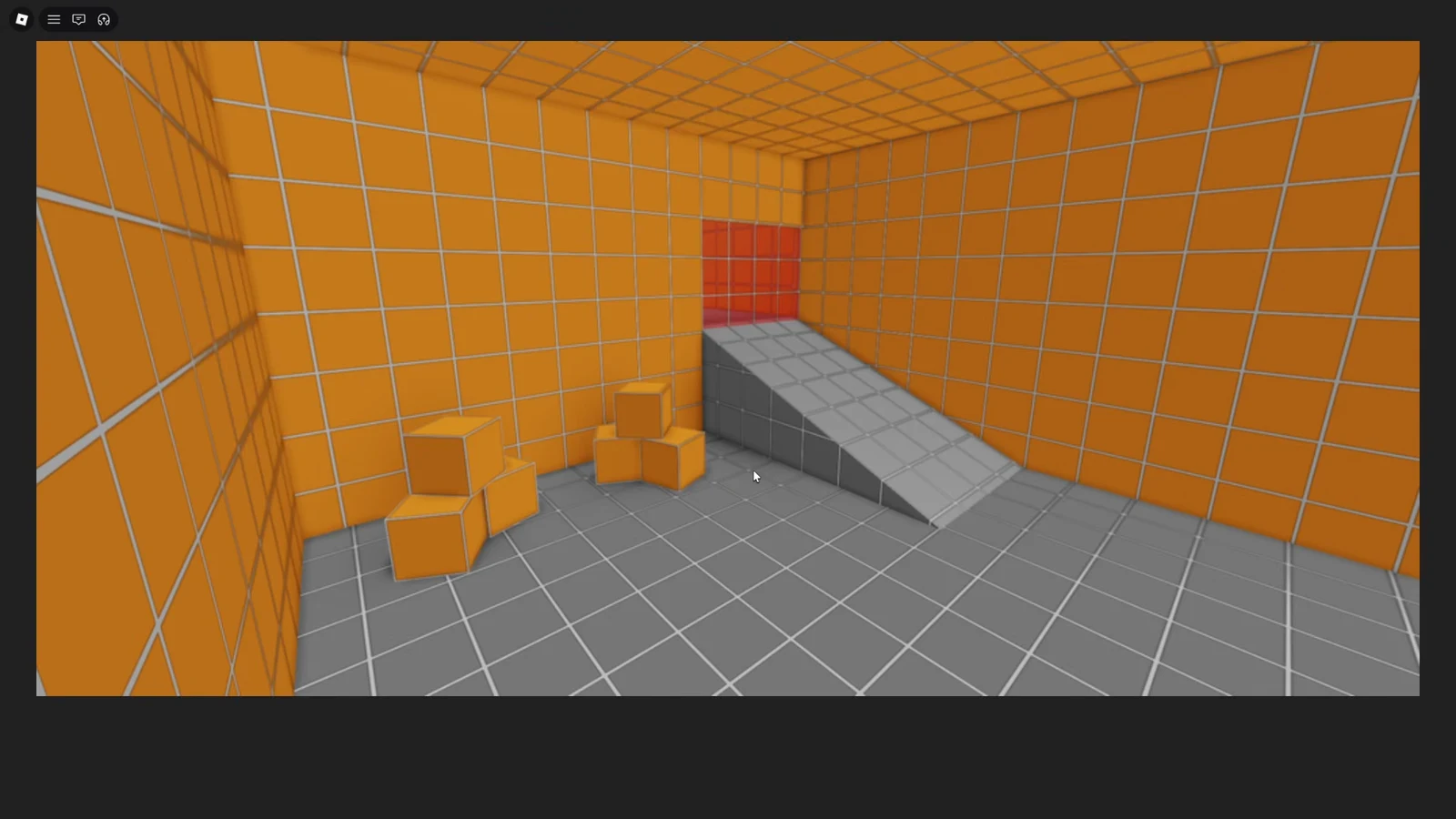 Tutorial area in Dungeon Quest Reborn with a ramp leading toward the blacksmith section