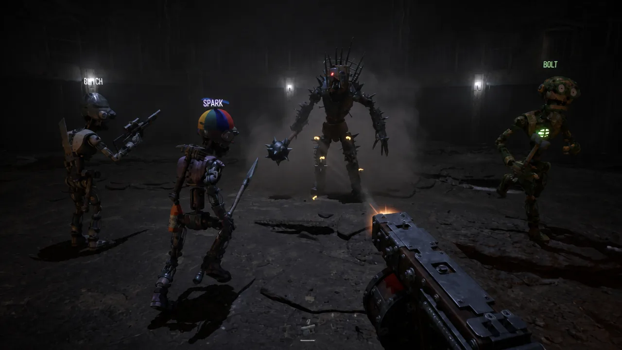 Players facing a boss in Grain Rot