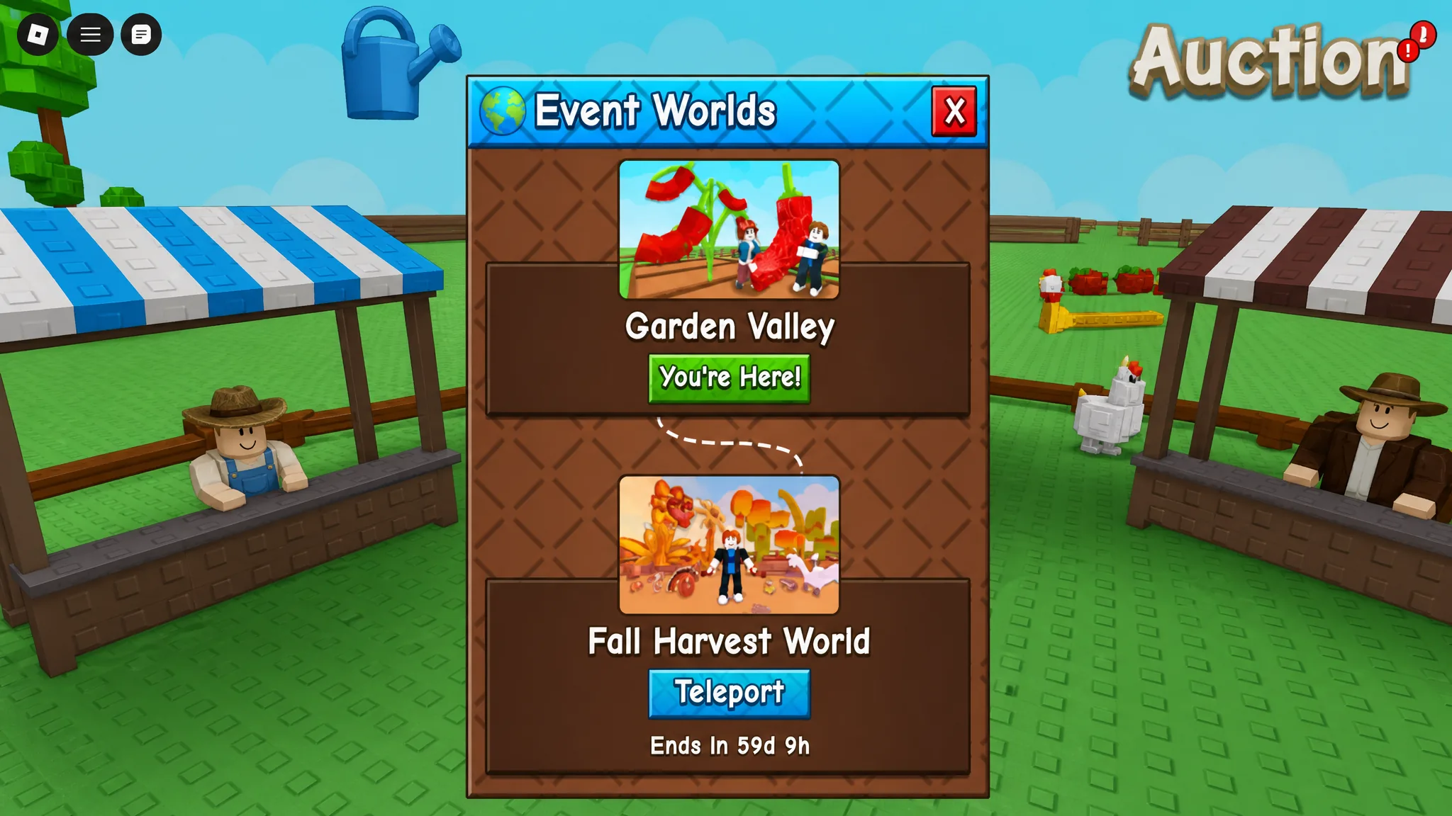 Accessing Grow a Garden 2 Fall Harvest World