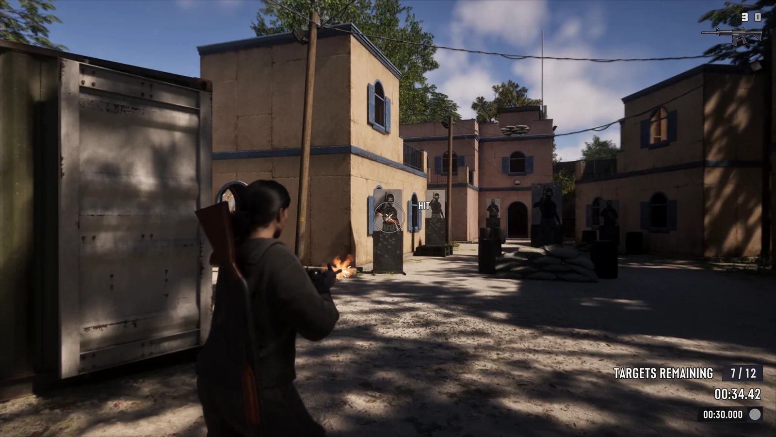 GTA 6 shooting range course with targets remaining counter and timer