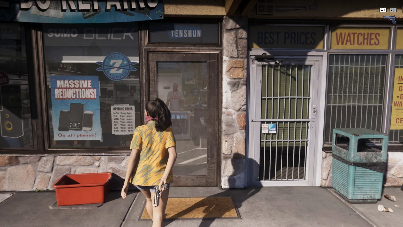 Jewelry store smash-and-grab with civilians on the floor in GTA 6