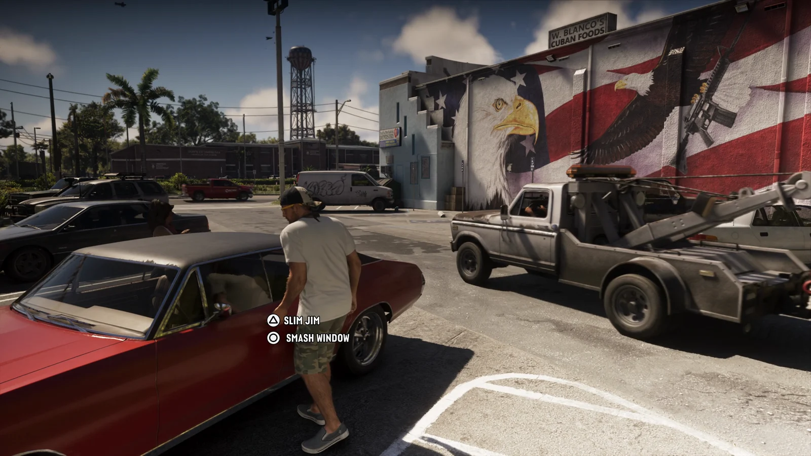 GTA 6 vehicle entry choice showing Triangle for slim jim and Circle for smash window