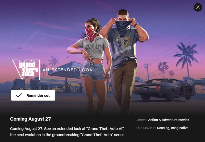 GTA 6 Netflix
