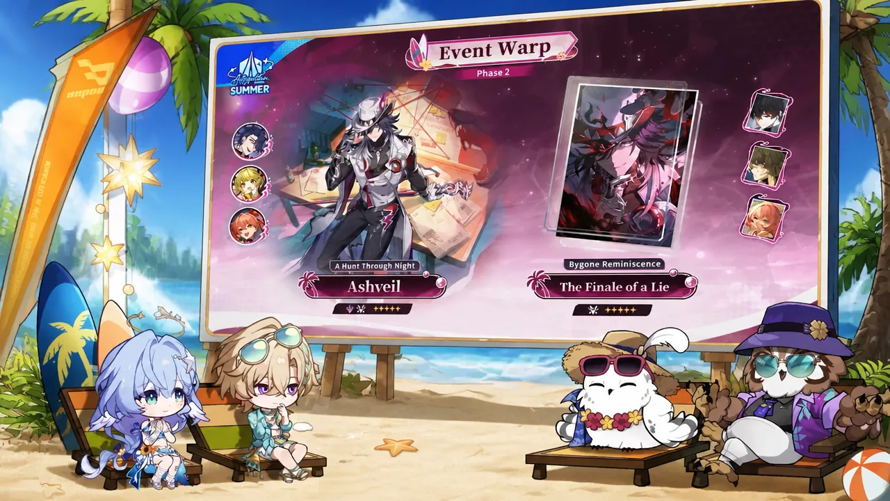 Honkai Star Rail 4.5 banner lineup illustration