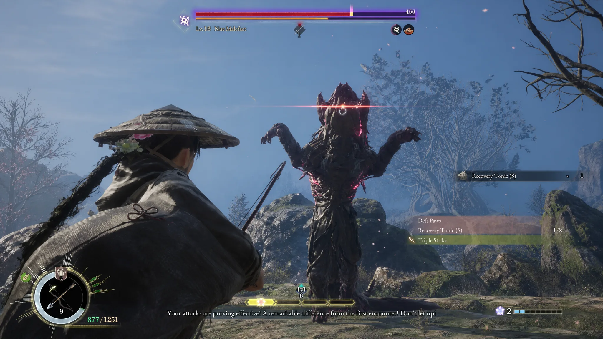 Nue Malefact lunges at Emma in Beast of Reincarnation