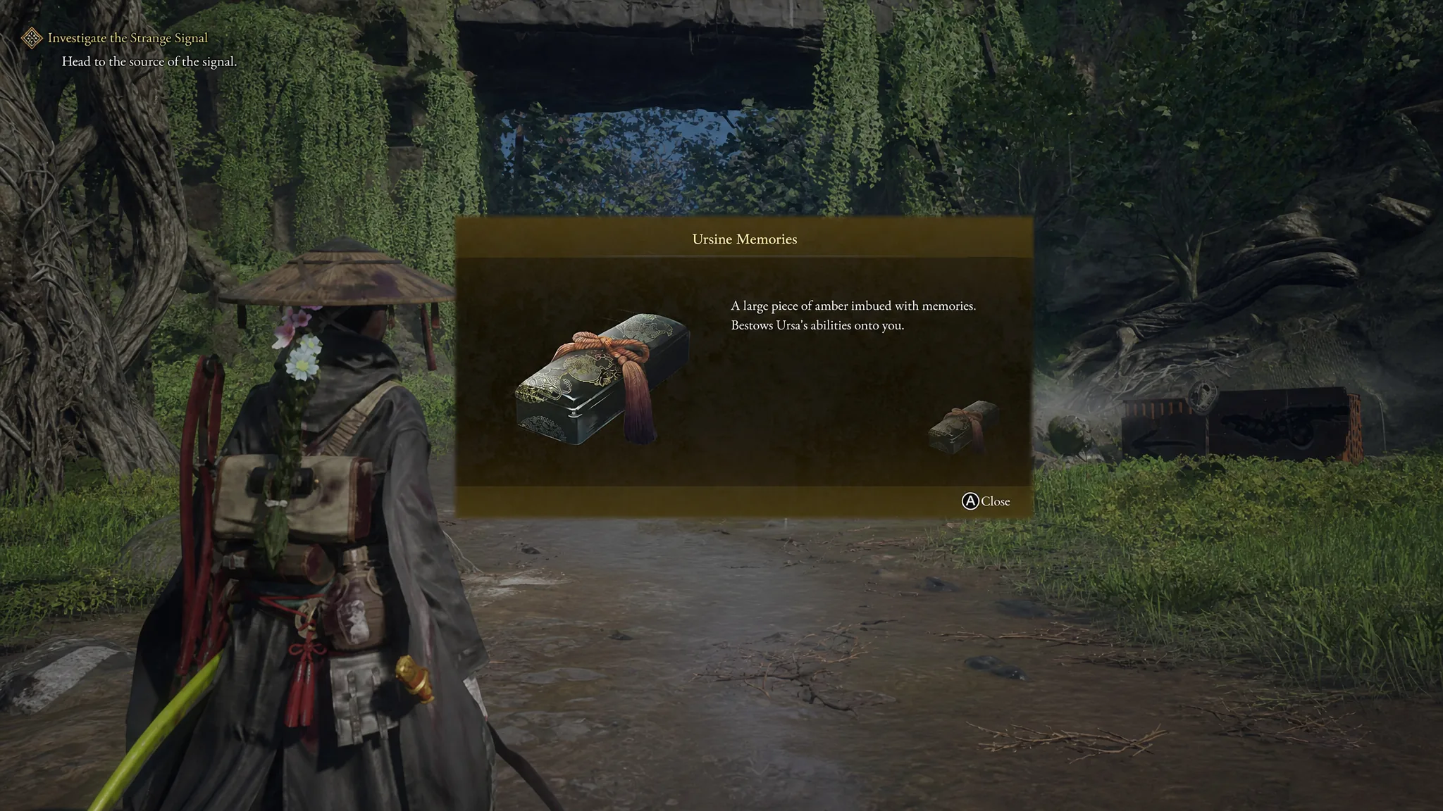 The Ursine Memories item is shown in Beast of Reincarnation