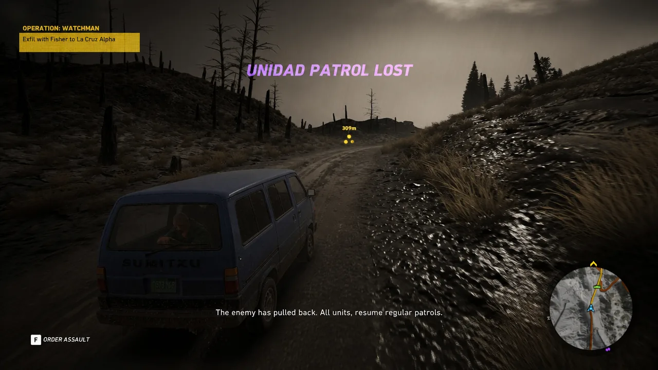 GR Wildlands Operation Watchman escaping unidad