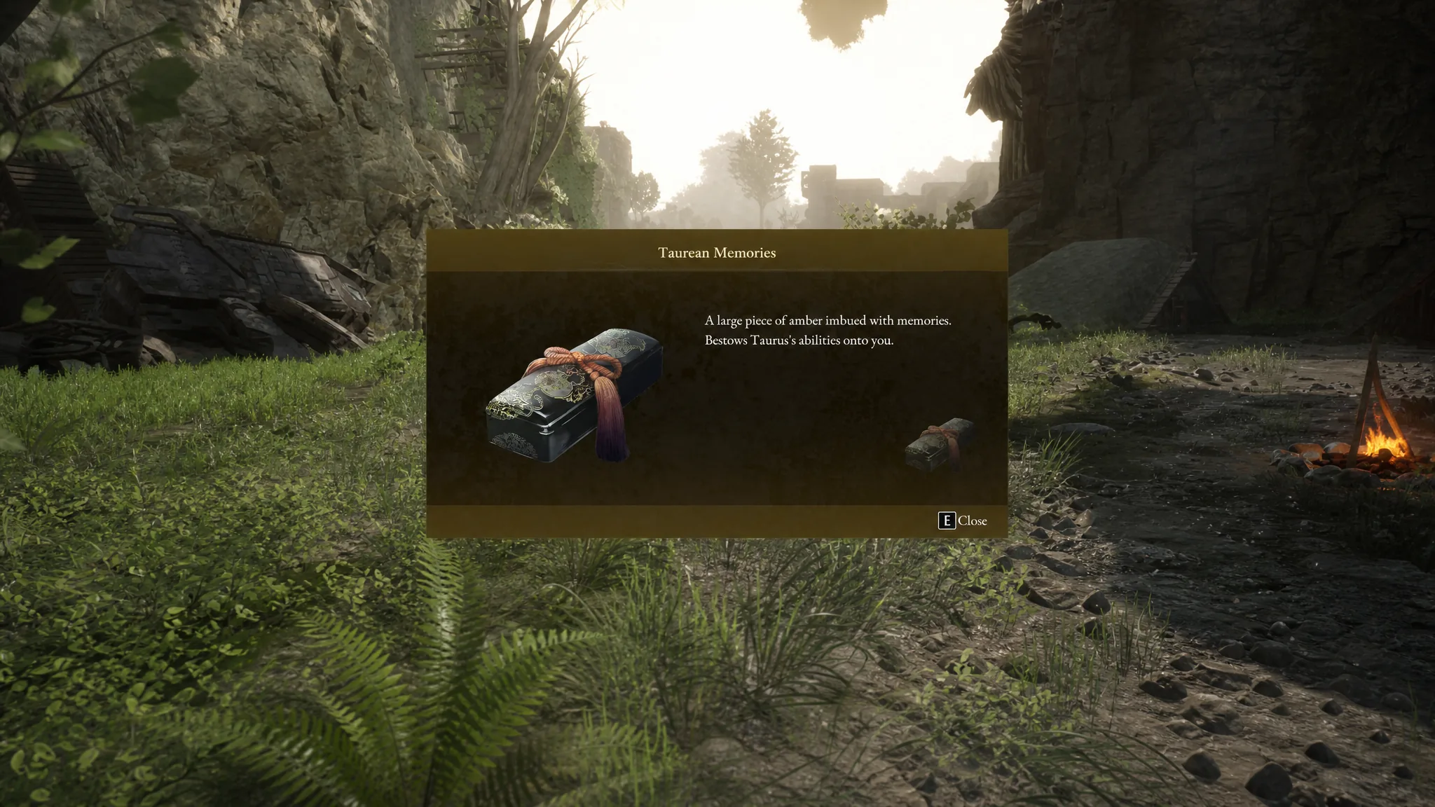 The Taurean Memories item is shown in Beast of Reincarnation