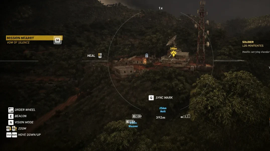 Drone jammer at the back of the Cultist outpost
