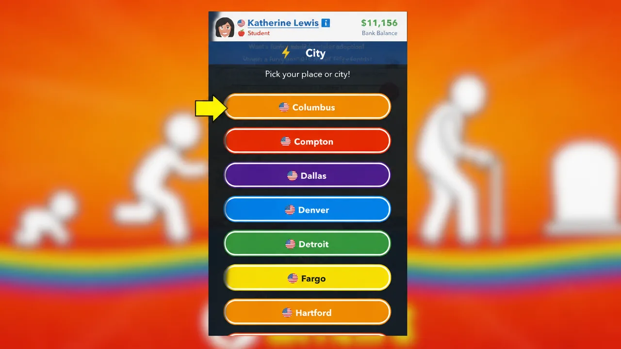 how to be born in texas bitlife