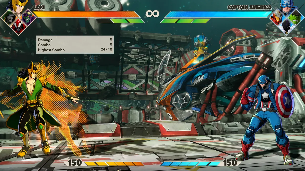 A player perfoming a Crossover and Counter in Marvel Tokon
