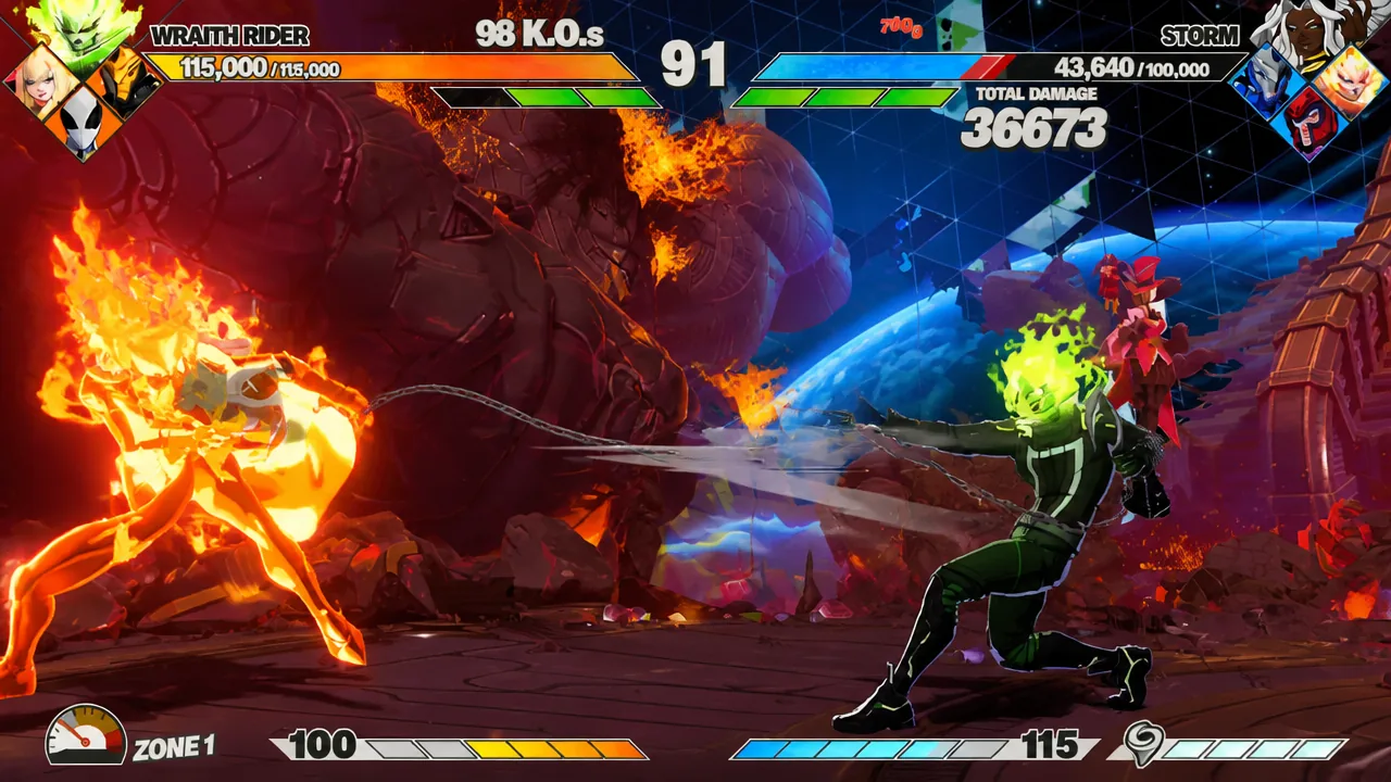 Ghost Rider's Heavy normal, as seen in Marvel Tokon