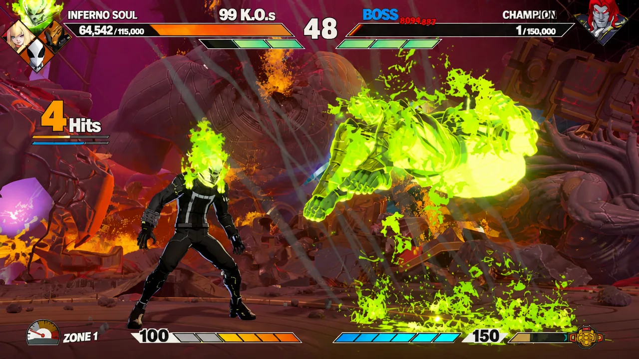 The 100th Survival battle, as seen in Marvel Tokon